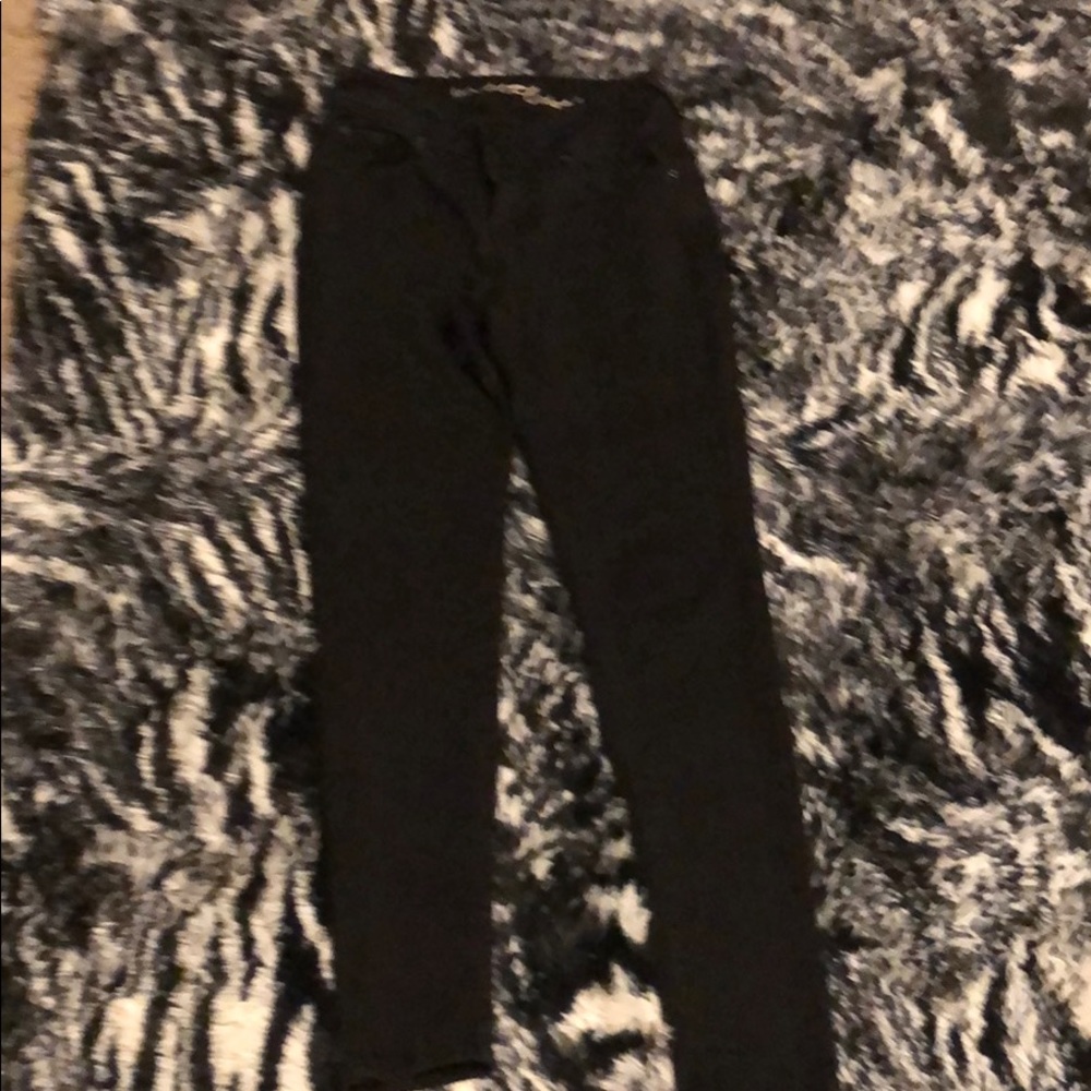 Solid black skinny jeans